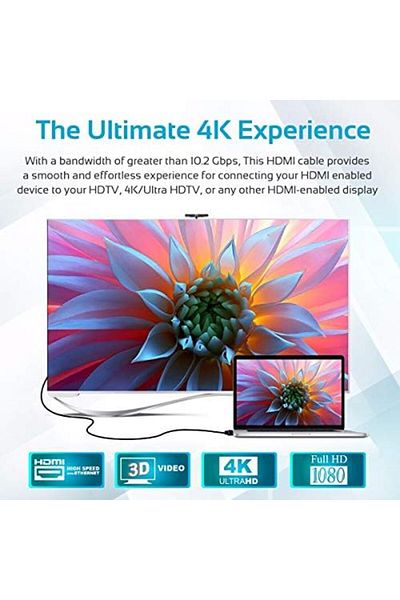 Promate كابل HDMI ProLink4K2-500 4K، 5 أمتار - أسود