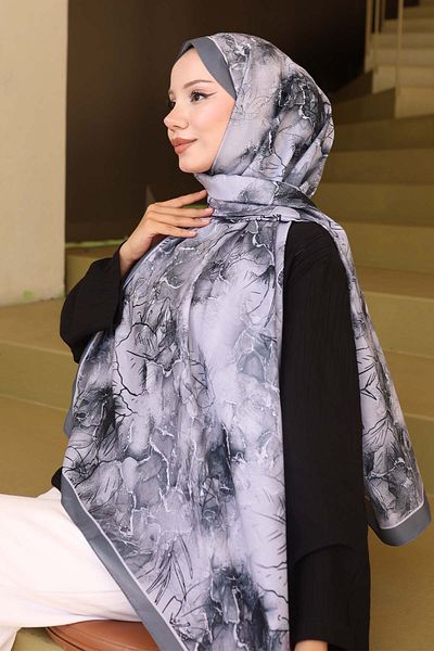 benguen Şal cu model Antracit-Gri İpk114