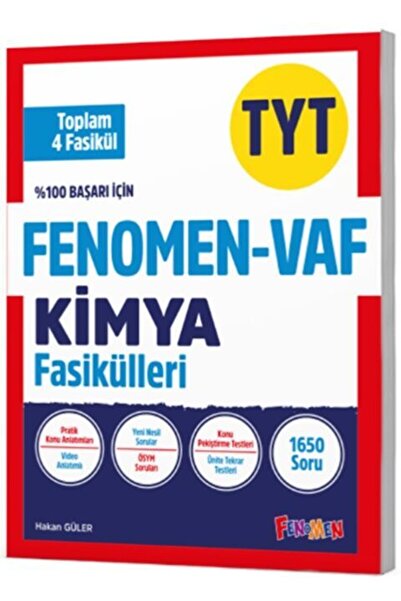Fenomen Yayıncılık Fenomen Tyt Vaf Kimya Fasikül Seti (1-2-3-4. Fasikül)