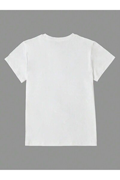 aynewmoda Labobo Logo Printed Children's Short-Sleeved Round Neck T-Shirt