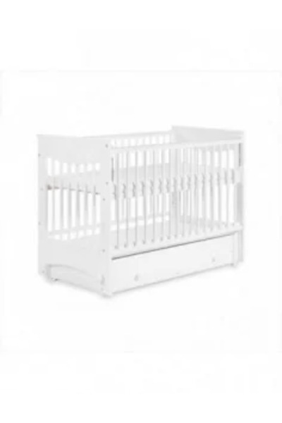 Klups Dětská dřevěná postýlka KAROLINA II bílá