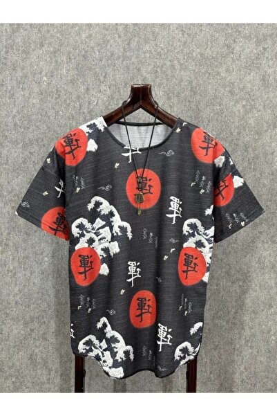 FıttingRoom Oversize Patterned Bohemian Tshirt