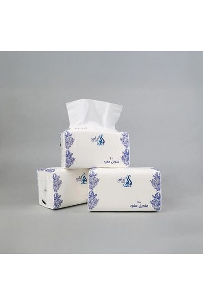Leeleen Lilin 600 Single Tissues, 10 Packs, 3 Ply