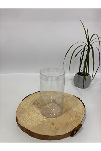 BURHAN AMBALAJ Silindir Asetat Kutu PVC Çap 7 cm Yükseklik 13 cm [10 Adet]