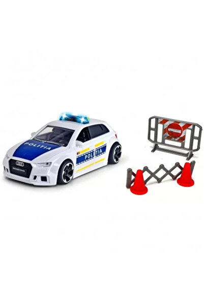 Dickie Toys Police Car Dickie Toys Audi RS 3 1:32 15 cm with Lights, Sounds, and Accessories