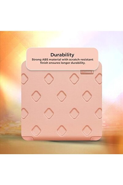 Stargold 16 Inch Single Cabin Size Luggage With 4 Spinner Wheels-T81D C Rose Pink