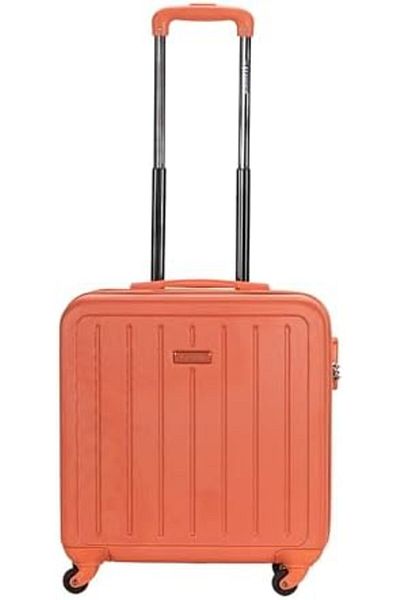 Stargold 16 Inch Single Cabin Size Luggage With 4 Spinner Wheels-T81D D Reddish Orange