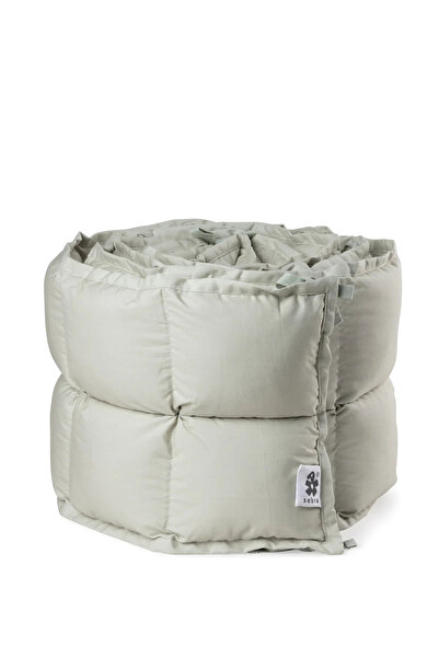 Sebra Pamuklu Beşik Yan Koruma Yastığı (Sebra Mist Green)