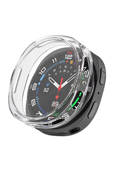 Samsung Galaxy Watch 8 44mm ile uyumlu Önü Kapalı Ekran Korumalı Silikon Kılıf - FC010