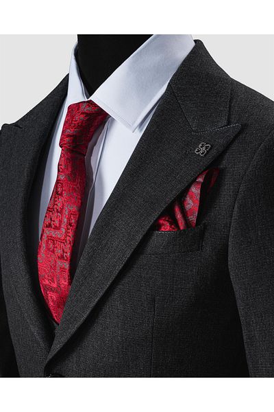 echol Ech.2351-2751 Ecru Fabric Double Breasted Suit