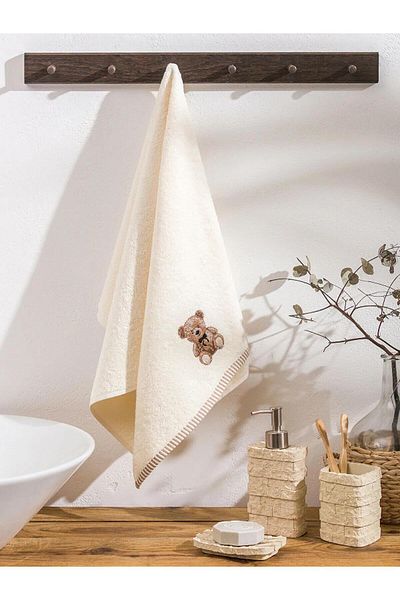 LC Waikiki LCW HOME Prosop de față brodat ursuleț de pluș 50x80 cm (W5)