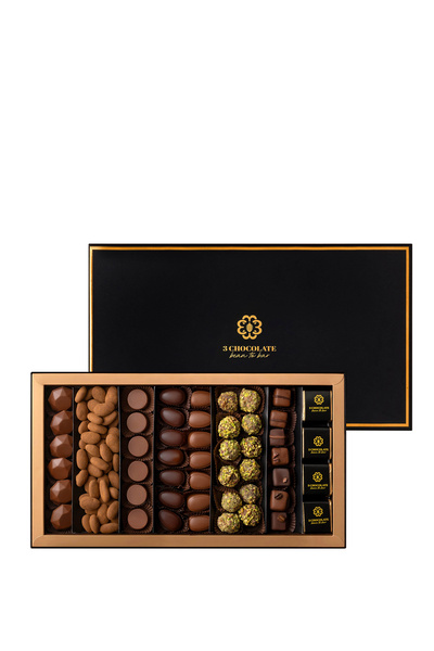 3Chocolate Karışık Spesiyal 2’li Kuruyemiş Çikolata Kutusu