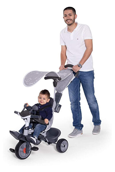 Smoby Baby Driver Comfort Gri 3'ü 1 Arada Çocuk Bisikleti