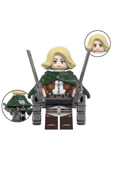 myminitoys AOT شخصية أنيمي صغيرة لجندي مشاة البحرية J100-T8