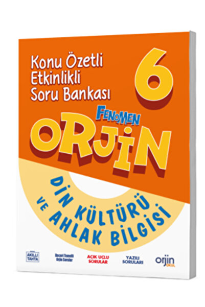 fenomen okul Orjin 6. Sınıf Din Kültürü Konu Özetli Soru Bankası