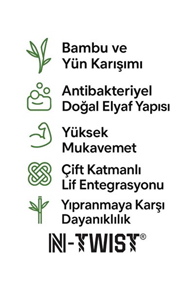 NORFOLK BRISTOL N-Twist Технологія Бамбук-Вовна Скручена Шапка - Синій