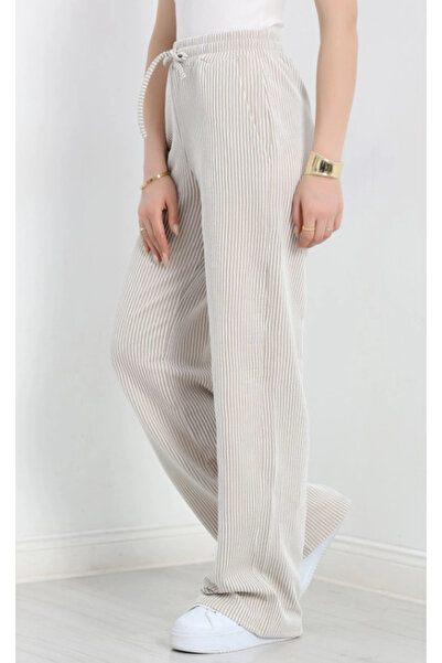Kezban Tekstil Waterway STRIPED Ελαστικό Παντελόνι με ΤΣΕΠΗ
