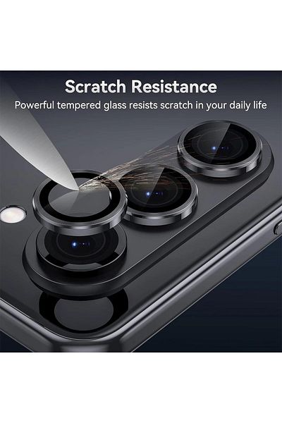 Generic Camera Lens Frame Glass Protector Compatible with Samsung Galaxy Z Fold 5 Camera Lens Blue