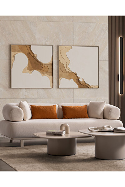 Welusse Home & Living Latte Koltuk Takımı & Oturma Grubu - (3+1)