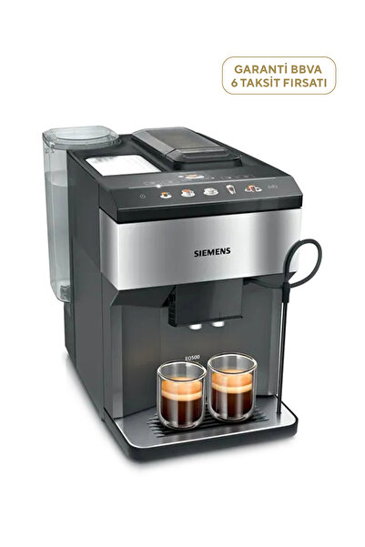 Siemens TP517R03 EQ500 Paslanmaz Çelik Siyah Tam Otomatik Kahve Makinesi