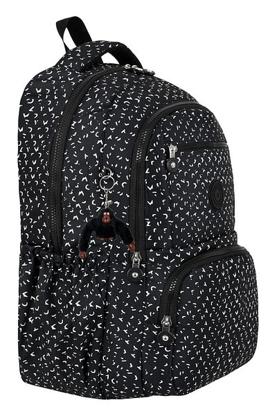 POLO BAG Rucsac de liceu și gimnaziu cu model de lux, ghiozdan cu model, cadou breloc cu maimuță Just Polo