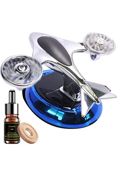 SUKILO معطر جو يعمل بالطاقة الشمسية على شكل طائرة هليكوبتر - موزع عطري بمروحة...