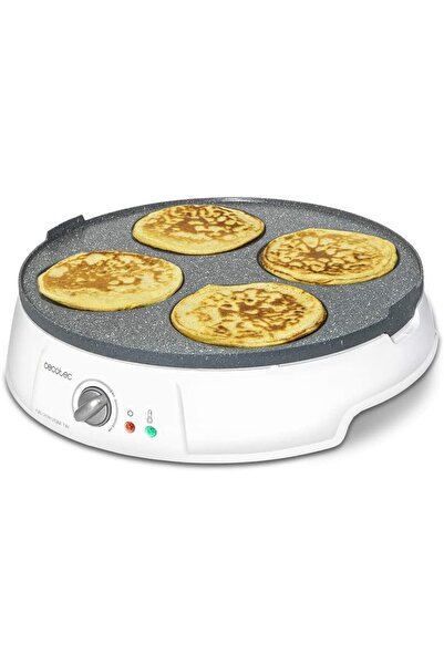 CECOTEC Pancake maker 8008, reversible plate, 1200W, Plate diameter 30cm, white