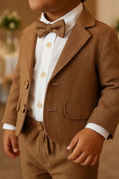 Pollito Baby Boy Jacket 4 Piece Set