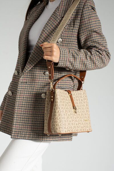 LUST POLO New Season Original Just Polo 4 Compartment Medium Size Classic Sports Model Women's Shoulder Bag and Handbag