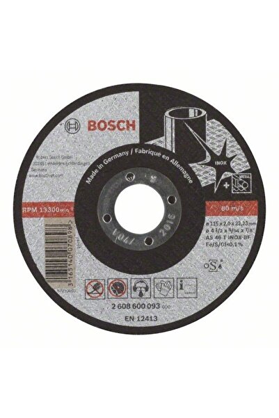 Bosch Straight cutting disc Expert for Inox AS 46 T INOX BF, 115mm, 2.0mm