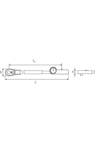 STAHLWILLE Cheie dinamometrica manoskop 71AR/80, cu click, 160x800 Nm