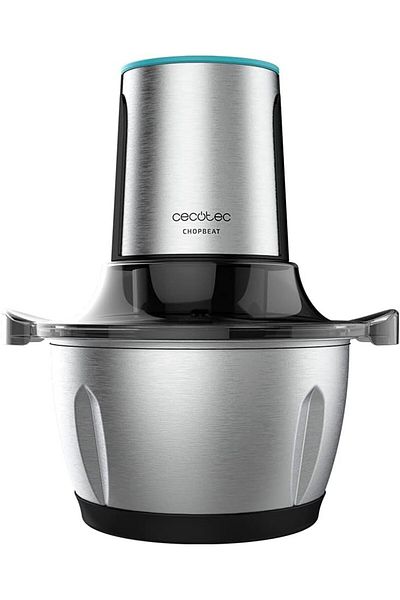 CECOTEC Tocator ChopBeat 1500 TitanBlack, 600W, 1.5 l, Lame titan, Vas Inox, 2 viteze