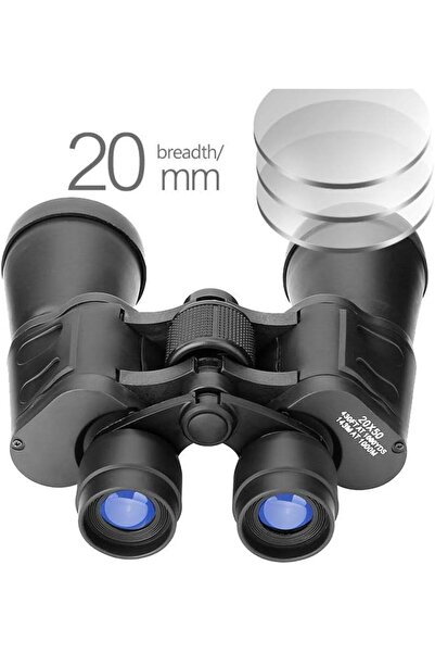 SUKILO 20x50 Binoculars – Compact Waterproof High-Definition FMC Green Coated Lenses, Fast Focus,