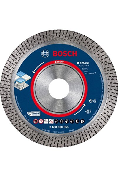 Bosch Disc diamantat Expert HardCeramic, 125x22.23x1.4x10mm
