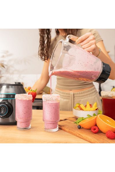 CECOTEC Blender Power Black Titanium 2200MAX Smooth, 2200 W, Zdrobire gheata, Bol sticla 1.75L