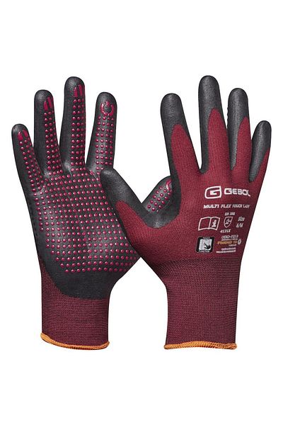 GEBOL 709975_T, Manusi de protectie Multi Flex Touch Lady, din nylon, acoperire din spuma de ni