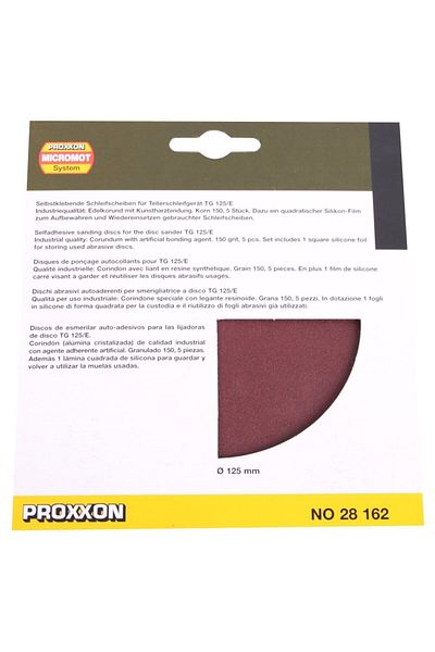Proxxon Self-adhesive discs 125mm, GR150, 28162