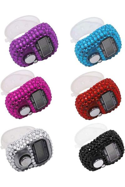SUKILO 5-Digit Digital LED Finger Counter – Adjustable Ring – Portable Lap Tracker