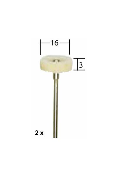 Proxxon Felt polishing disc set, 16mm, 28803