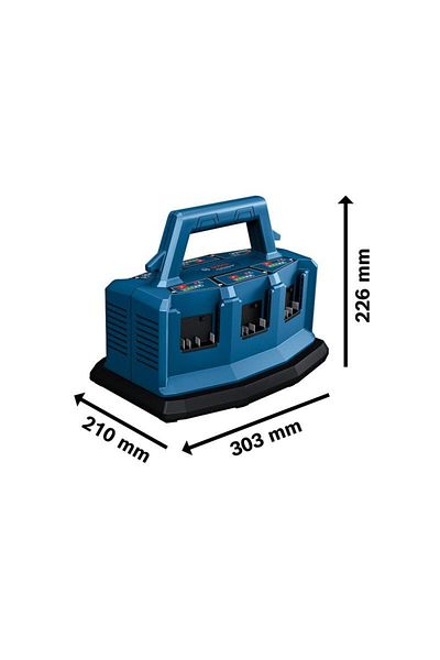 Bosch Incarcator GAL18V6-80, 8Ah, 18V pentru 6 acumulatori (fara acumulatori)