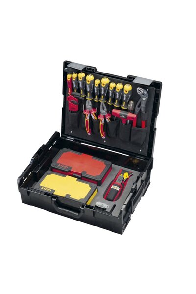 FELO Trusa cu unelte VDE, Ergonic E-Smart in cutie L-BOXX, 75 piese 41397508