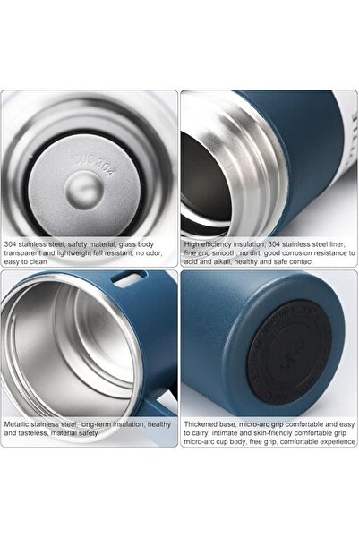 SUKILO 500ml Stainless Steel Thermal Flask – Vacuum Insulated Double Wall Bottle with Handle & Cup