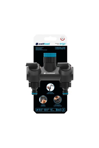 Cellfast ERGO double distributor, 1 2 , 3 4 , 1