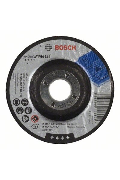 Bosch Expert for Metal A 30 T BF, 115mm, 6.0mm, roughing disc with clearance