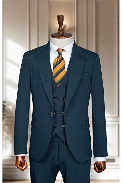 Salihtarzz Takım Elbise Yelekli SlimFit Laci SD42188