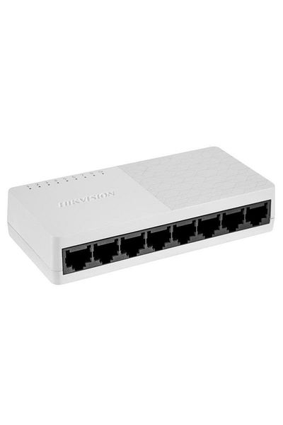 Hikvision Switch 8 porturi Gigabit DS-3E0508D-O, Unmanaged, 8 Gigabit RJ45 ports, Plug & play,