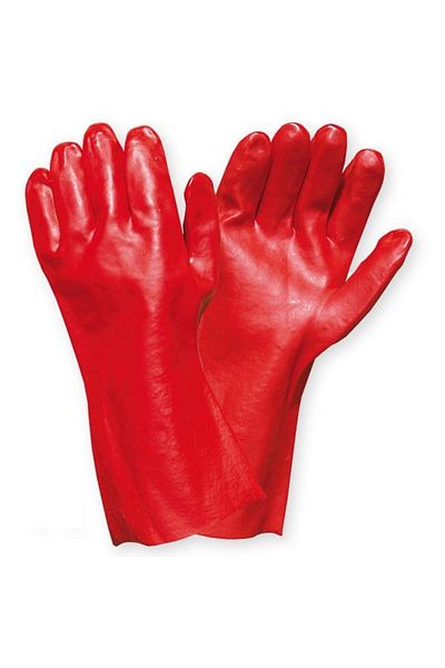 Renania Manusi protectie antichimica cat II Vinyl Red 35cm