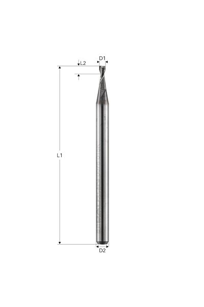 Datron Freza pt. otel, X.CEED, 2 caneluri, 0078015K, 1.5x3.0x3.0mm