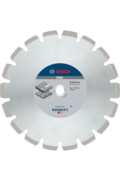 Bosch Disc diamantat Pro asfalt 350x20/25.4x3.2x12mm
