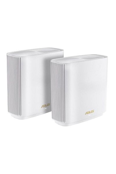 ASUS Sistem ZENwifi Mesh tri-band pentru acasă, XT9, alb; pachet de 2, procesor quad-core de 1,7 GHz, 256 MB
